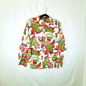 Ralph Lauren Foral button up shirt size 2X W23370
